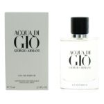 Acqua Di Gio by Giorgio Armani 2.5 oz Eau De Parfum Spray Refillable for Men