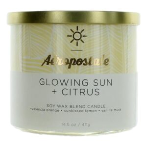 Aeropostale 14.5 oz Soy Wax Blend 3 Wick Candle - Glowing Sun & Citrus