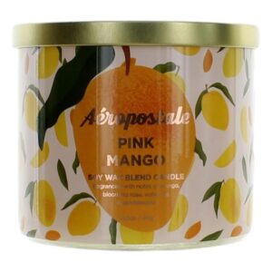 Aeropostale 14.5 oz Soy Wax Blend 3 Wick Candle - Pink Mango