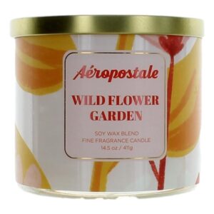 Aeropostale 14.5 oz Soy Wax Blend 3 Wick Candle - Wild Flower Garden